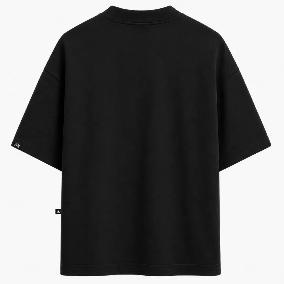 Camiseta Oversized VFK Heavy Red Tag Preta
