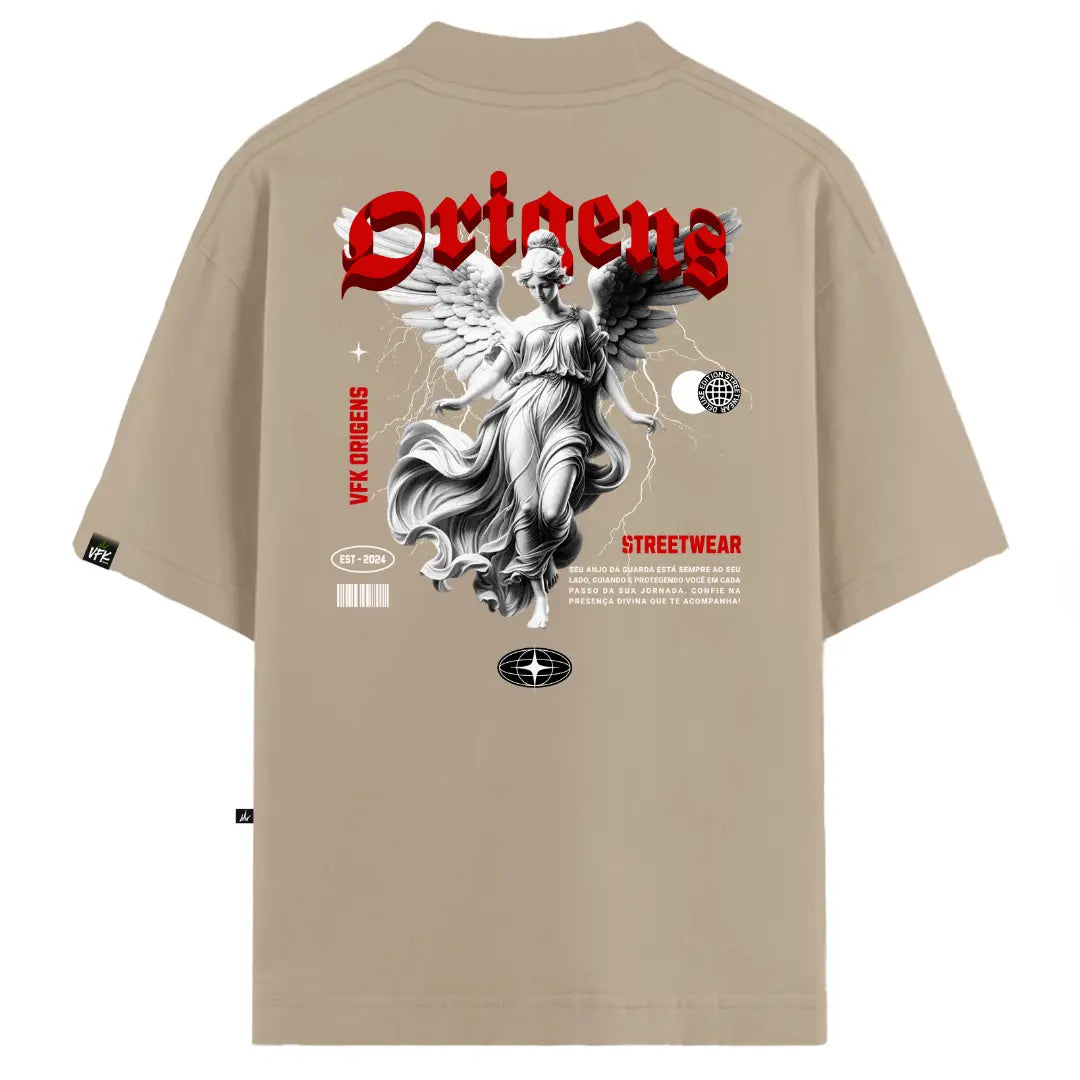 Camiseta Oversized Bege
