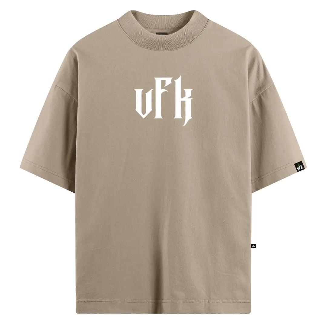 Camiseta Oversized Forjado na Fé Bege