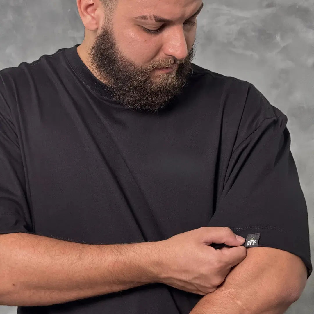 Kit com 3 Camisetas VFK Oversized Preto