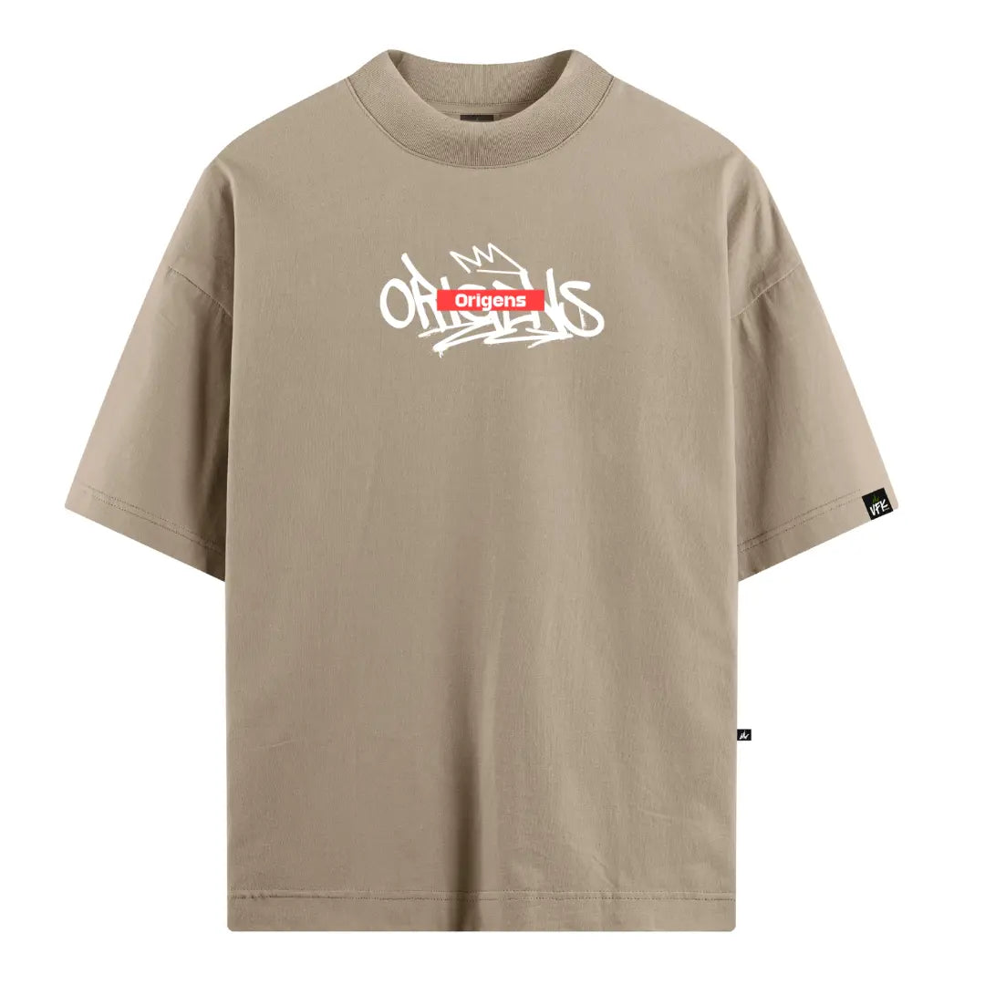 Camiseta Oversized Quebec Bege