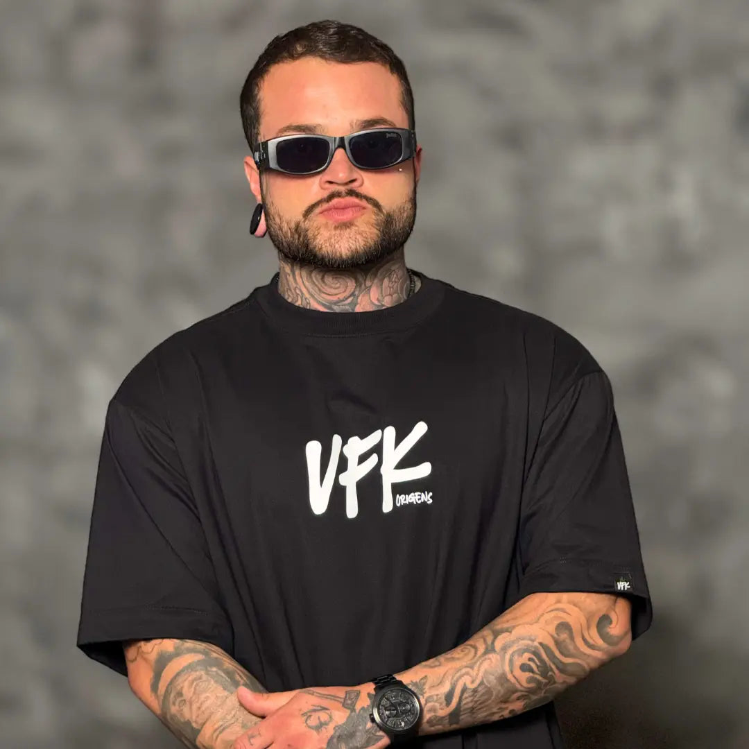 Camiseta Oversized Vfk Preto