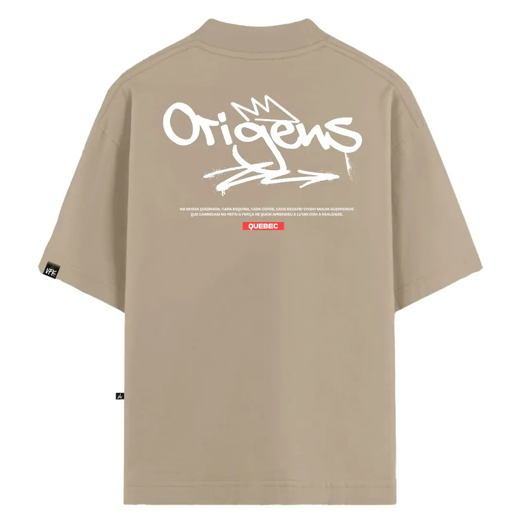 Camiseta Oversized Bege