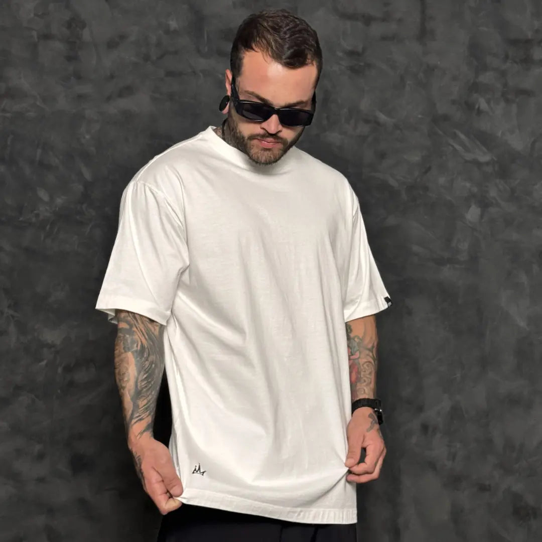 Camiseta Oversized Simple Off White