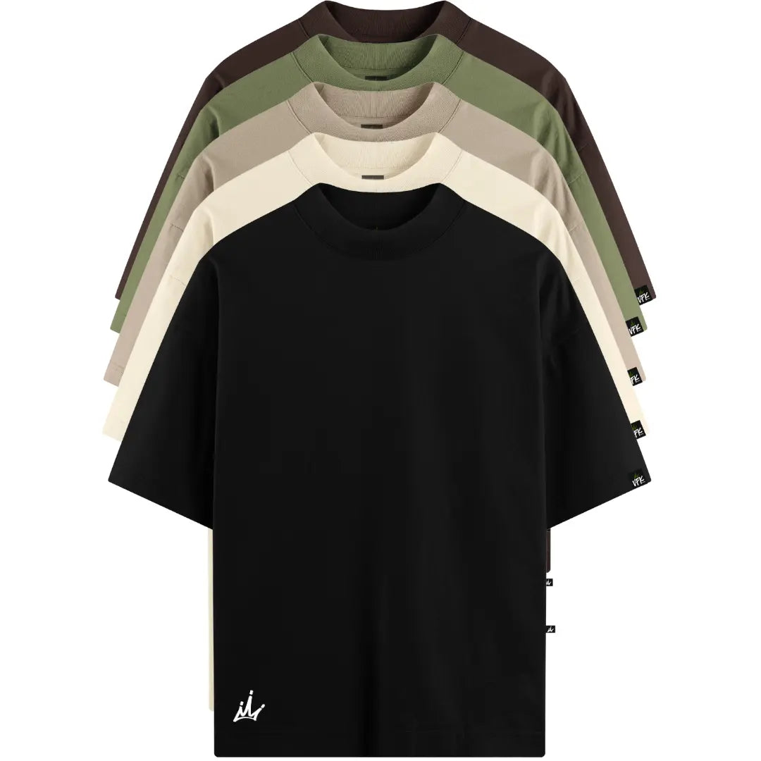Kit com 5 Camisetas Oversized VFK Origens