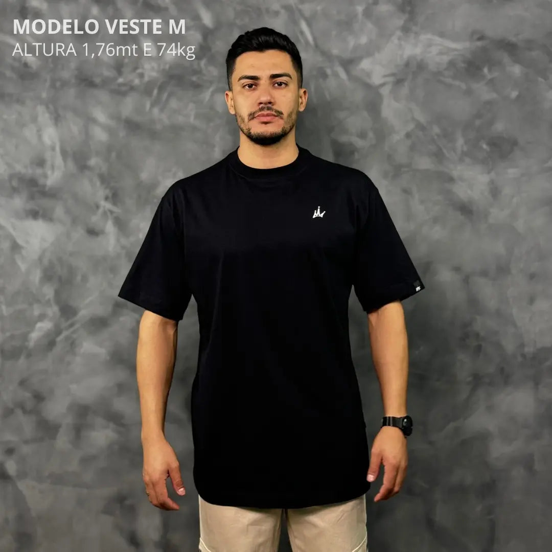 Camiseta Oversized King's Life Preto