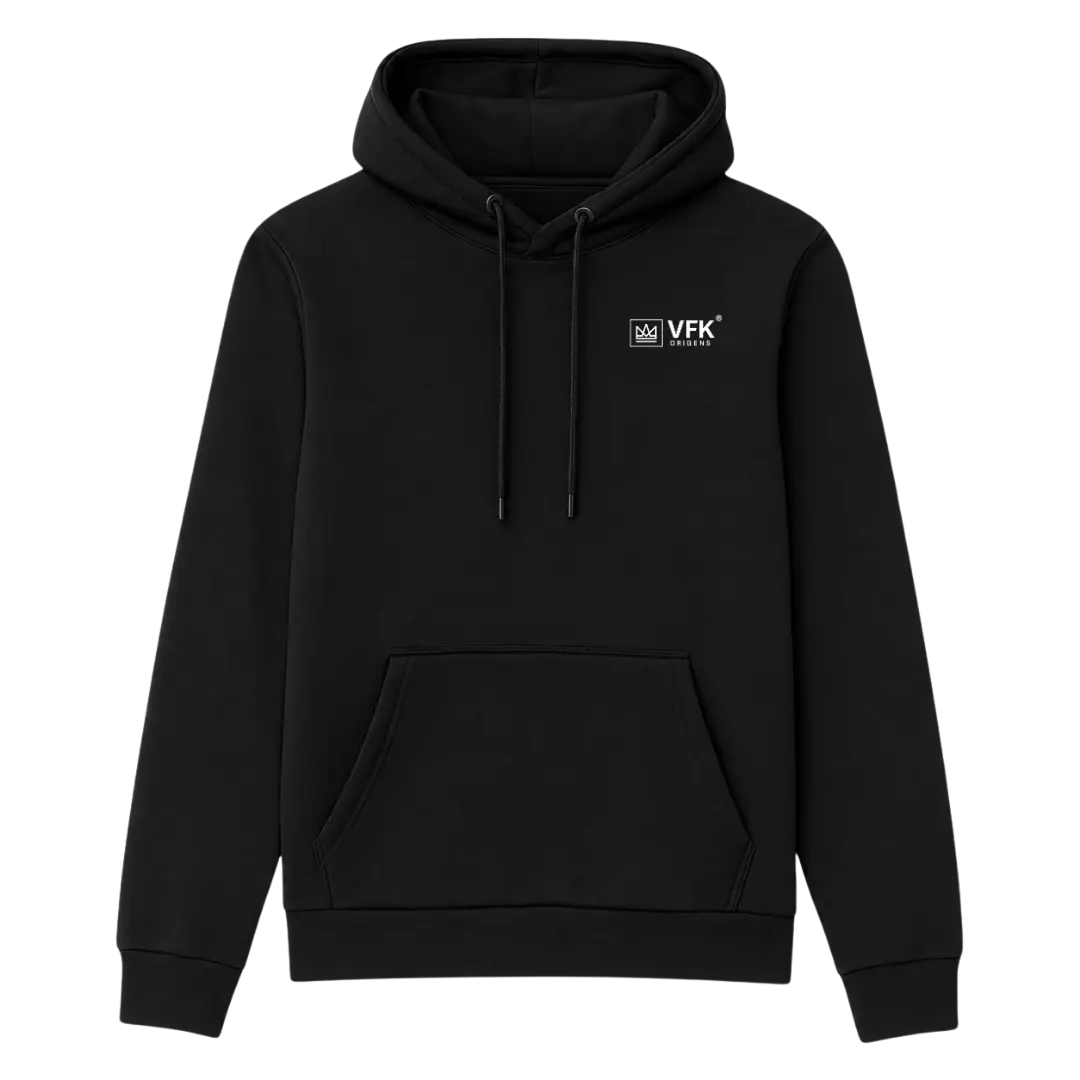 Moletom Canguru Com Capuz Preto VFK Origens