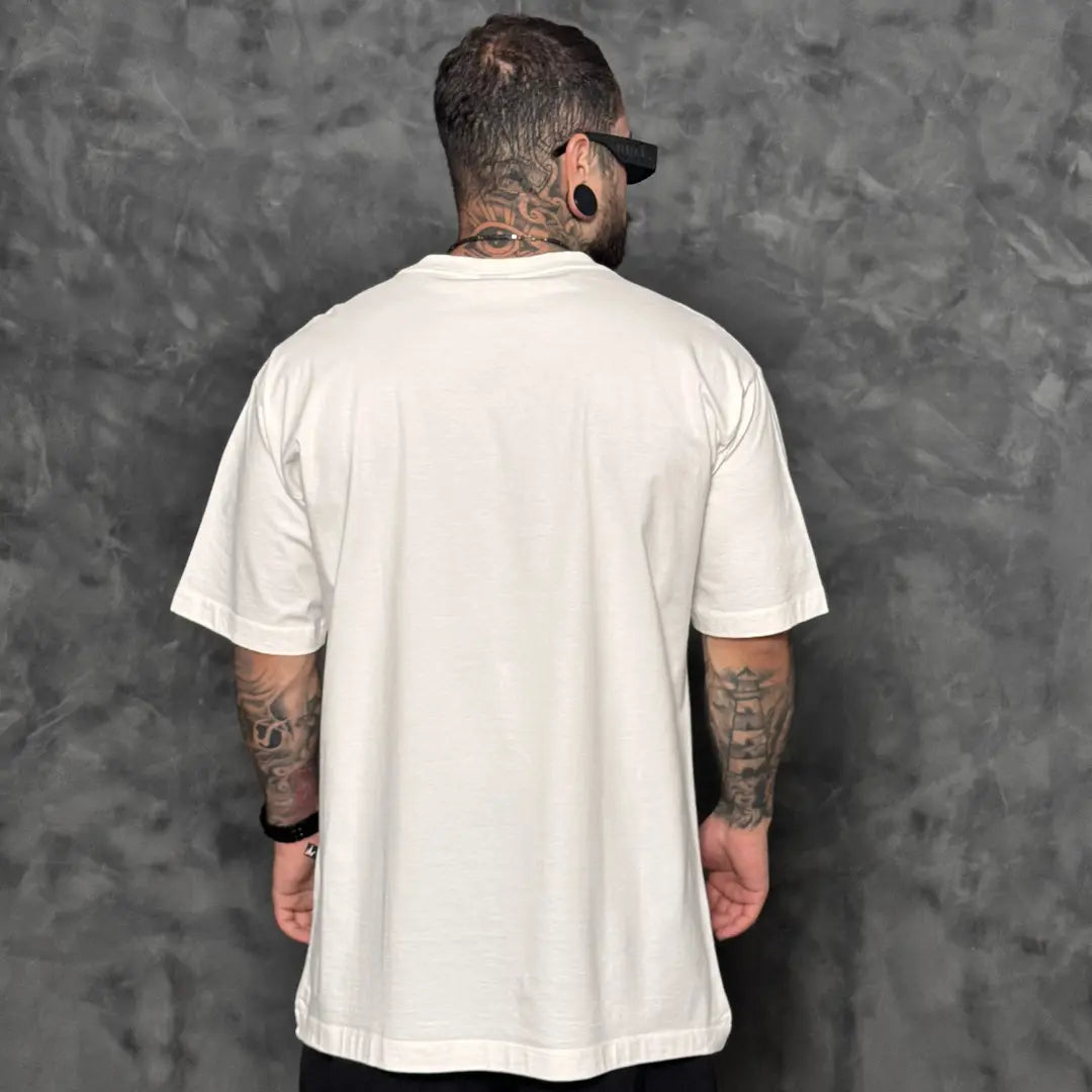 Camiseta Oversized Simple Off White