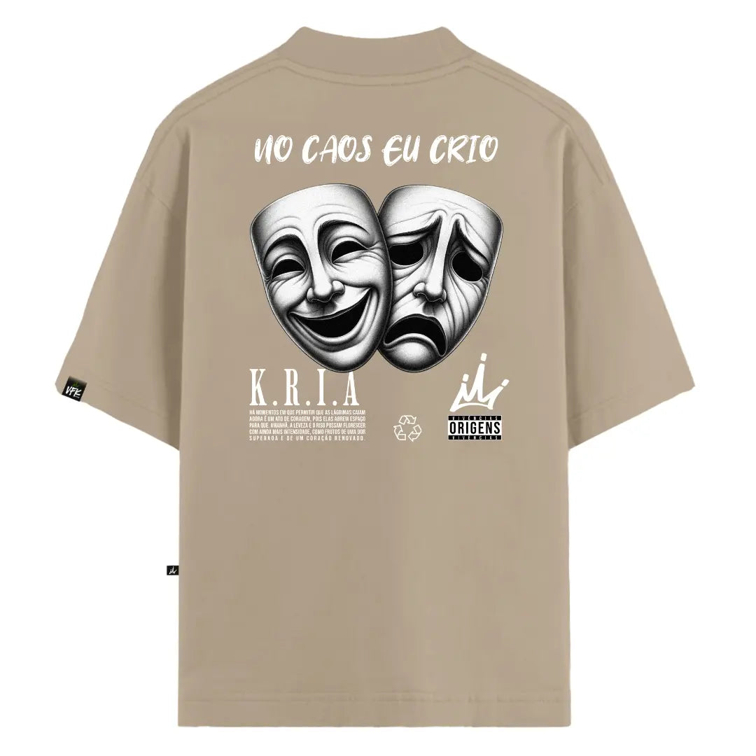 Camiseta Oversized Bege