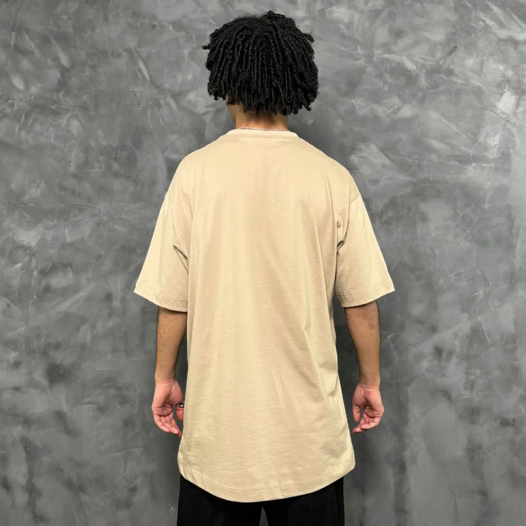 Camiseta Oversized Vfk Bege