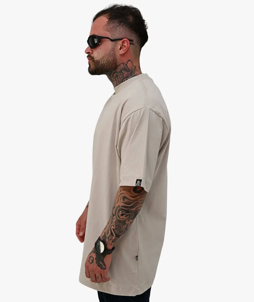 Camiseta Oversized Lisa Bege