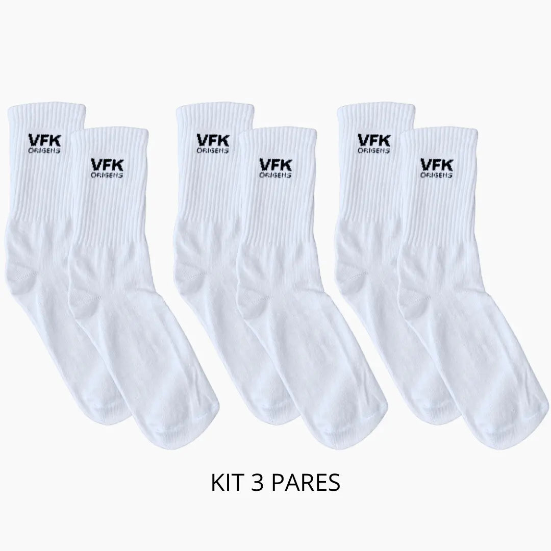 Kit 3x Meias VFK Origens Axis 2.0