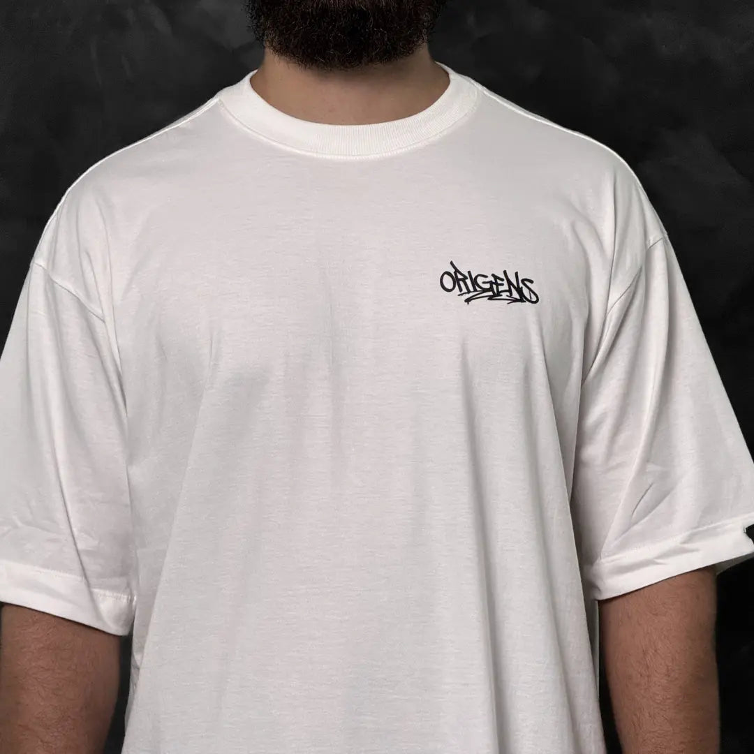Camiseta Oversized Graffiti Left Off-White REF. VFK187
