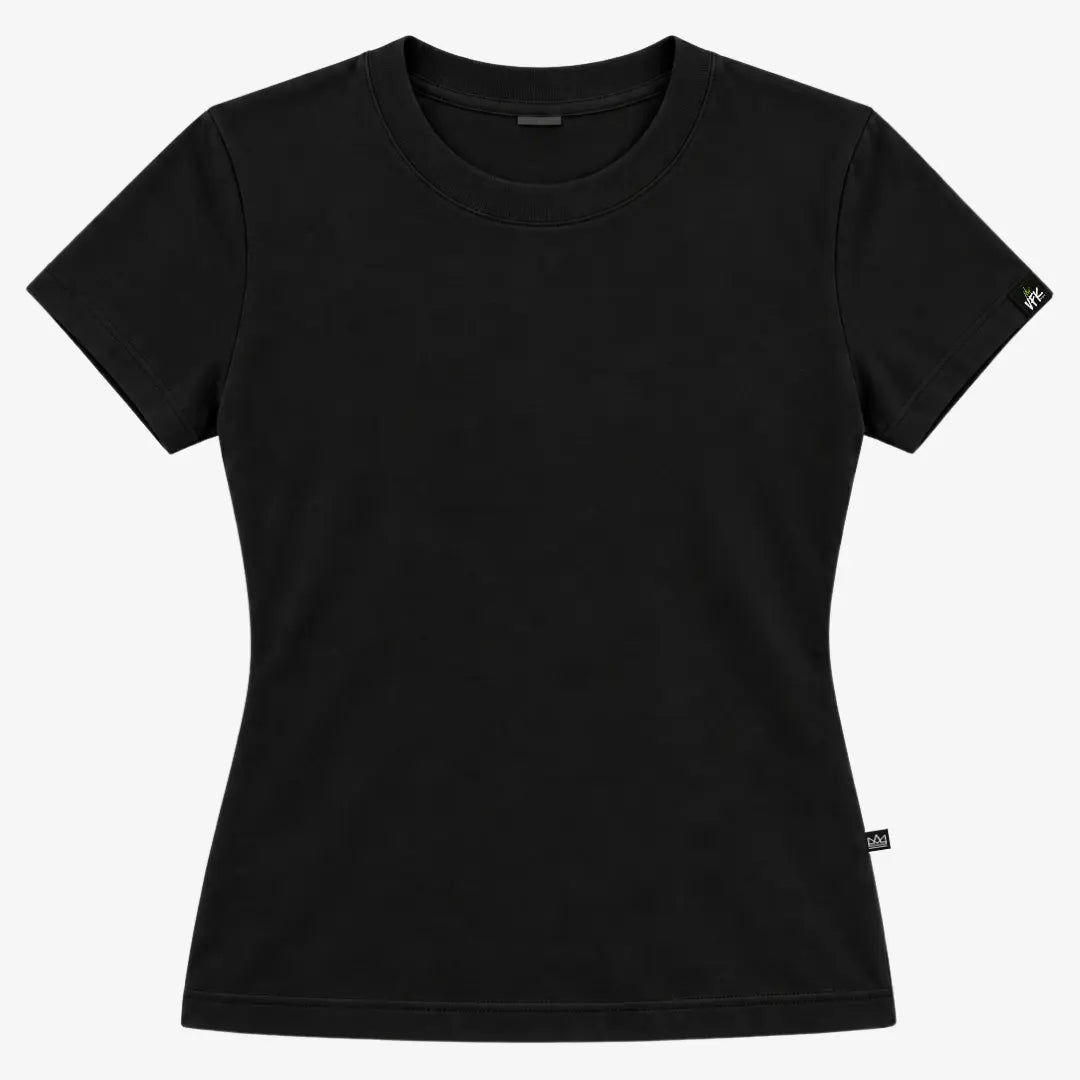 Baby Look Feminina Lisa Preto