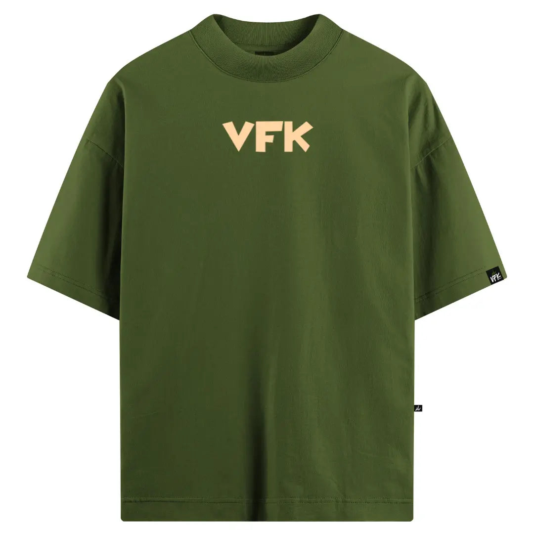 Camiseta Oversized Leg Day Off Verde