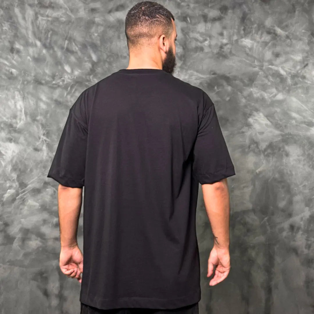 Camiseta Oversized Graffiti Left Preto