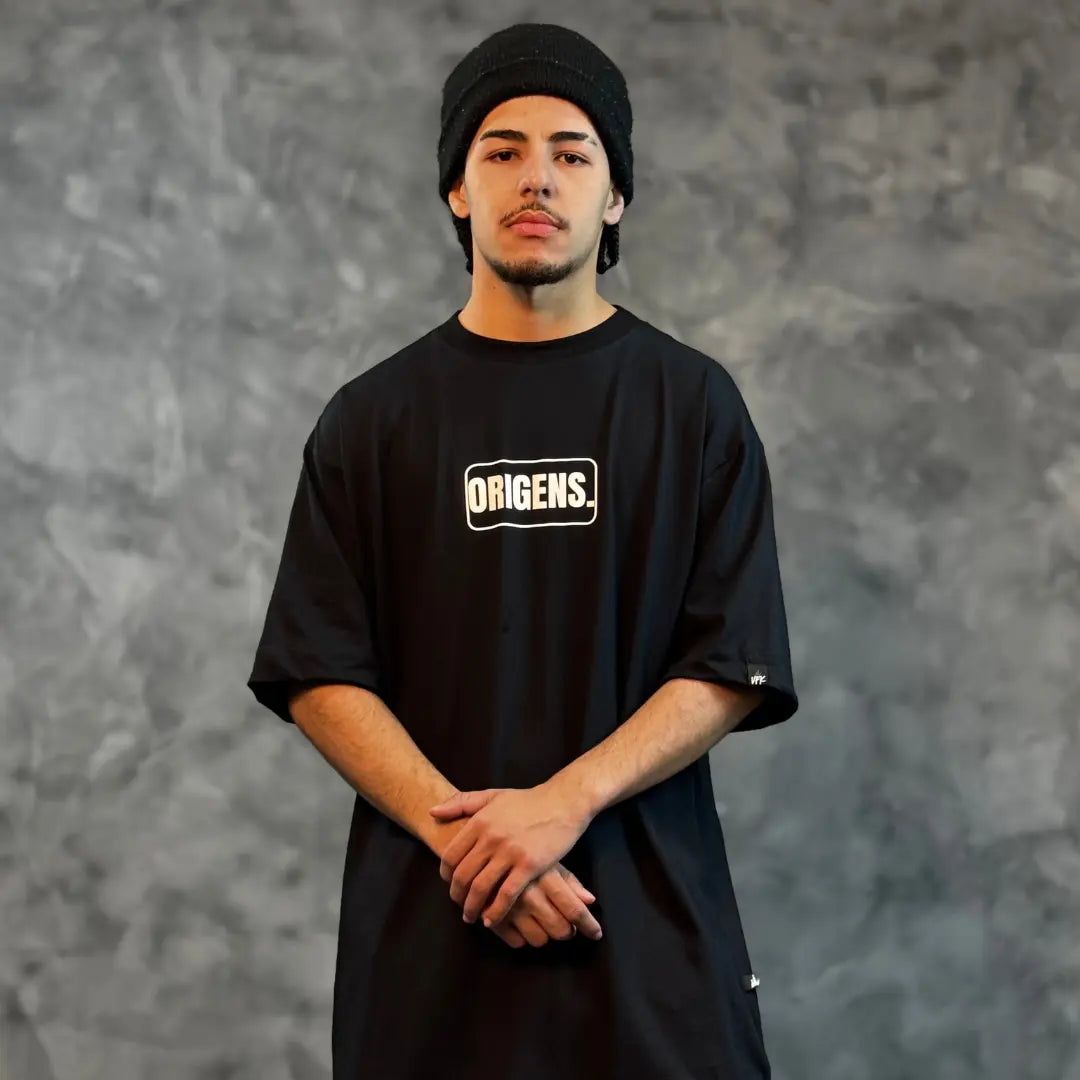 Camiseta Oversized Origens Preto
