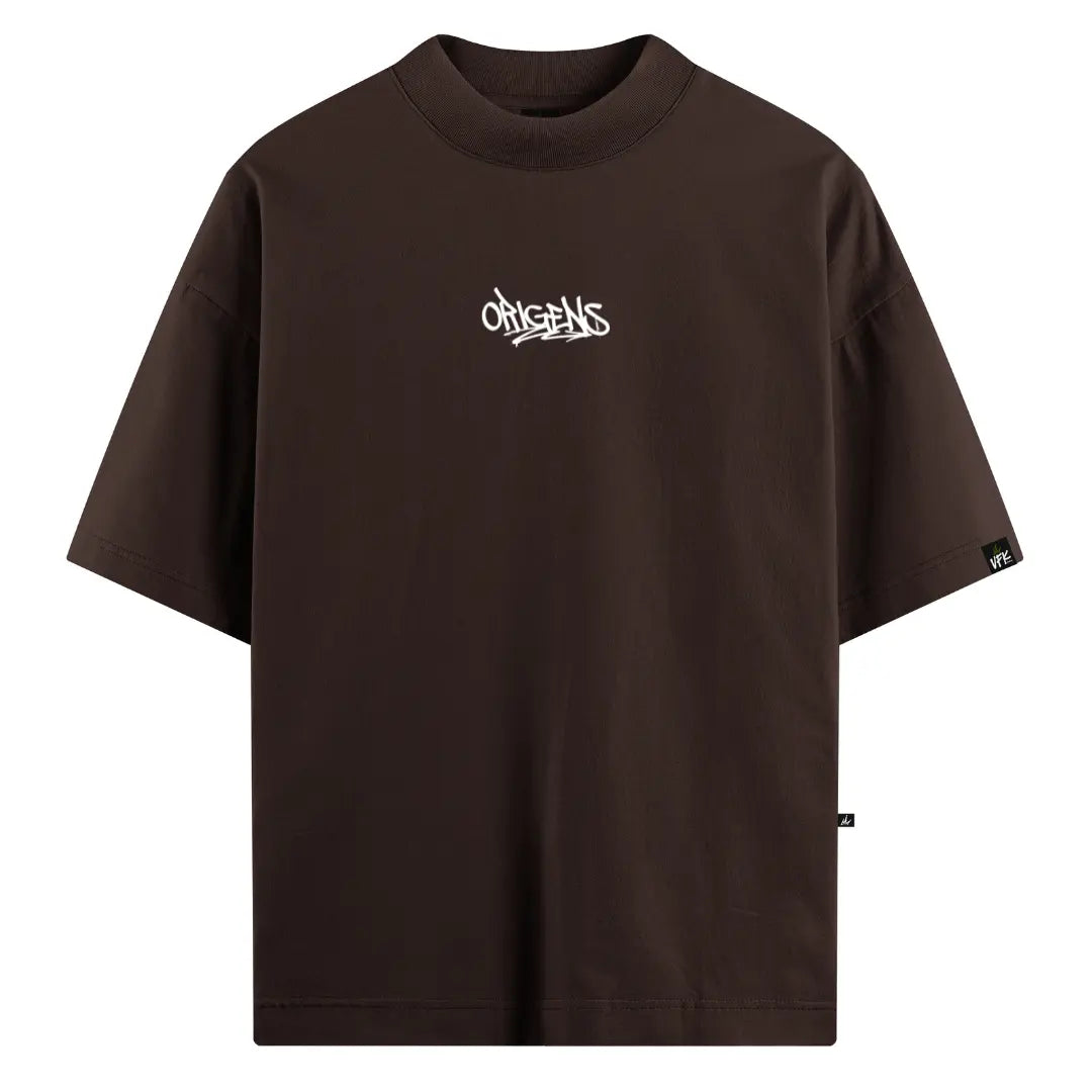 Camiseta Oversized Marrom
