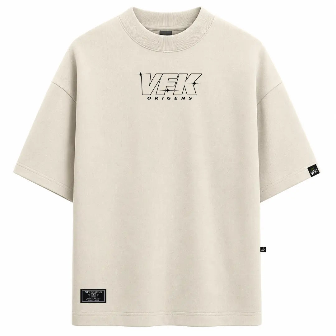 Camiseta Oversized VFK Heavy Orbit Off White