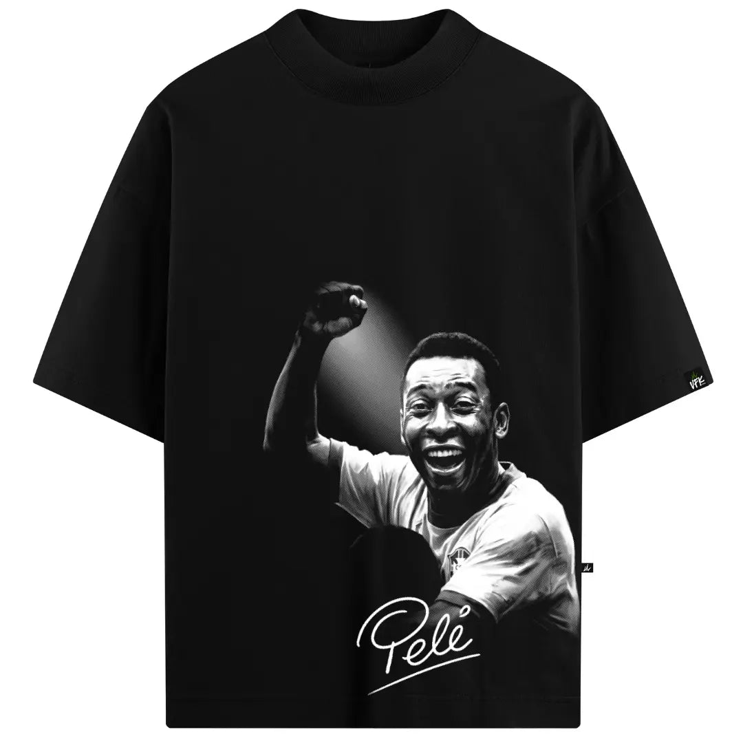 Camiseta Oversized VFK O Rei Pelé Preta