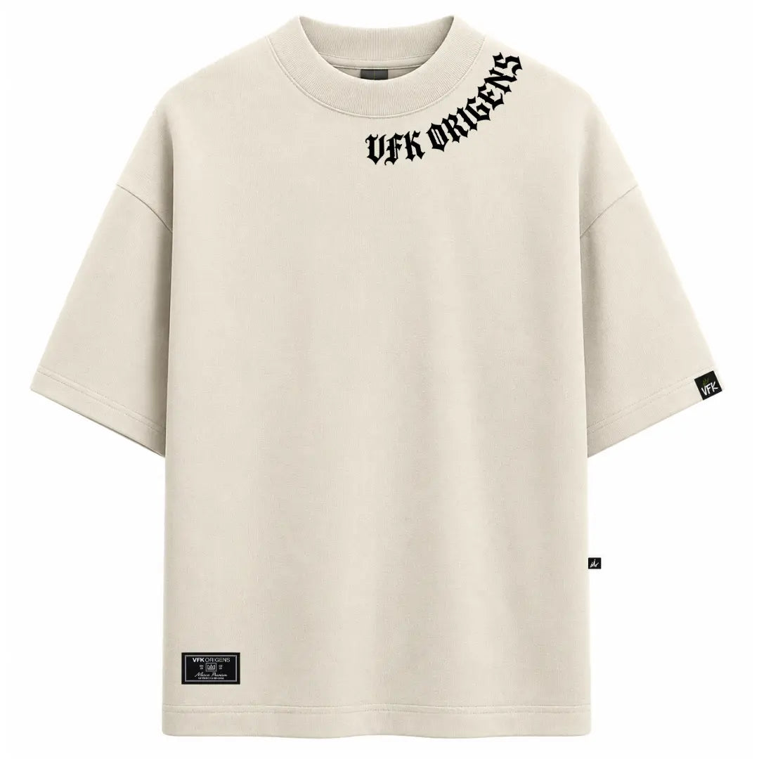 Camiseta Oversized VFK Heavy Roots Off White