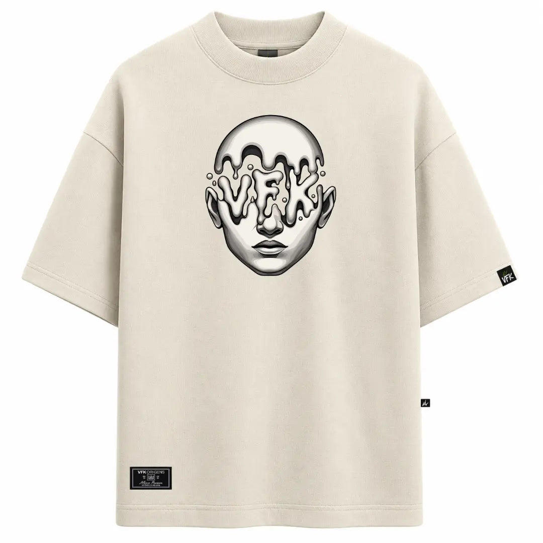 Camiseta Oversized VFK Heavy Melt Off White