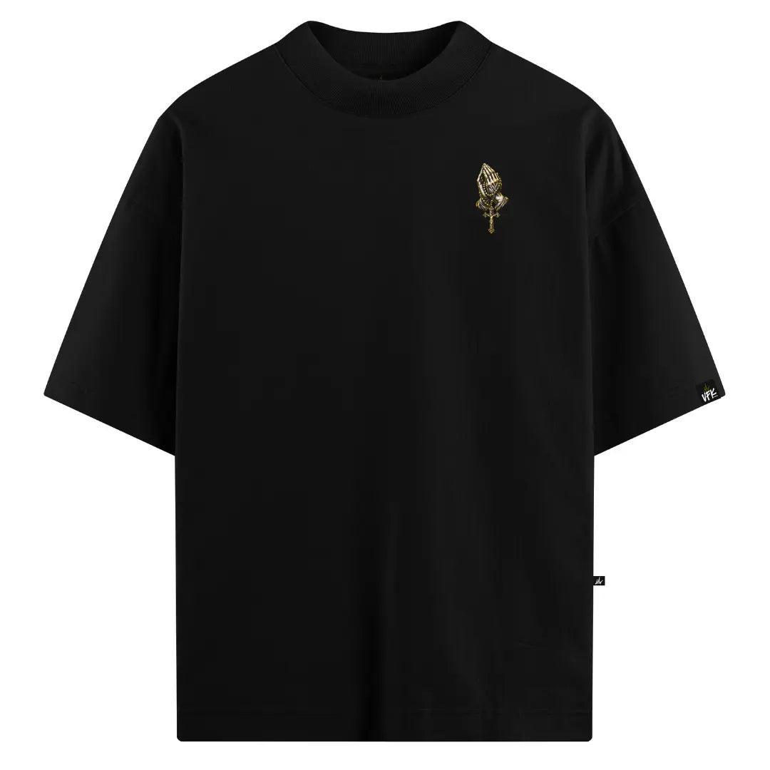 Camiseta Oversized Fé Eterna Preta