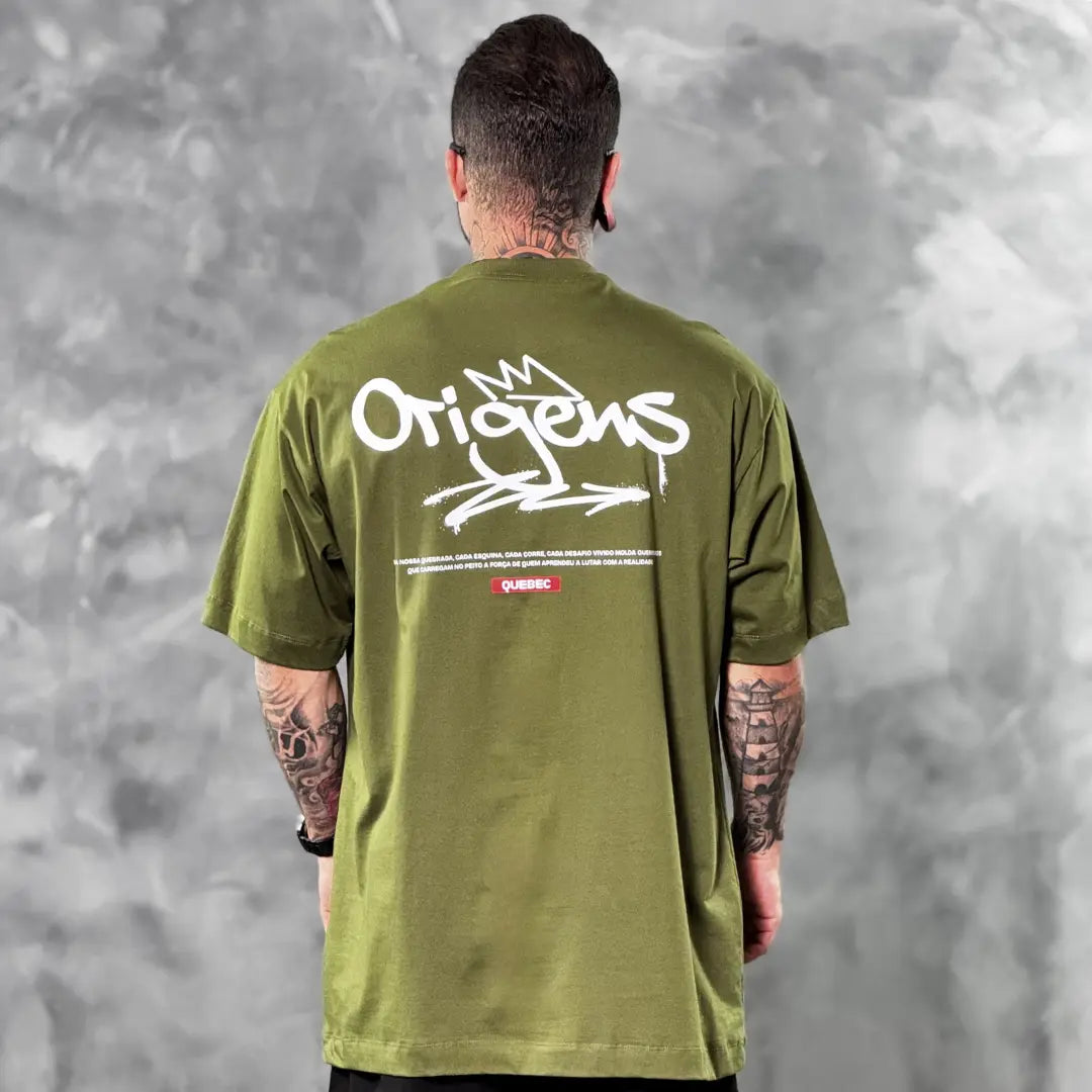 Camiseta Oversized Quebec Verde