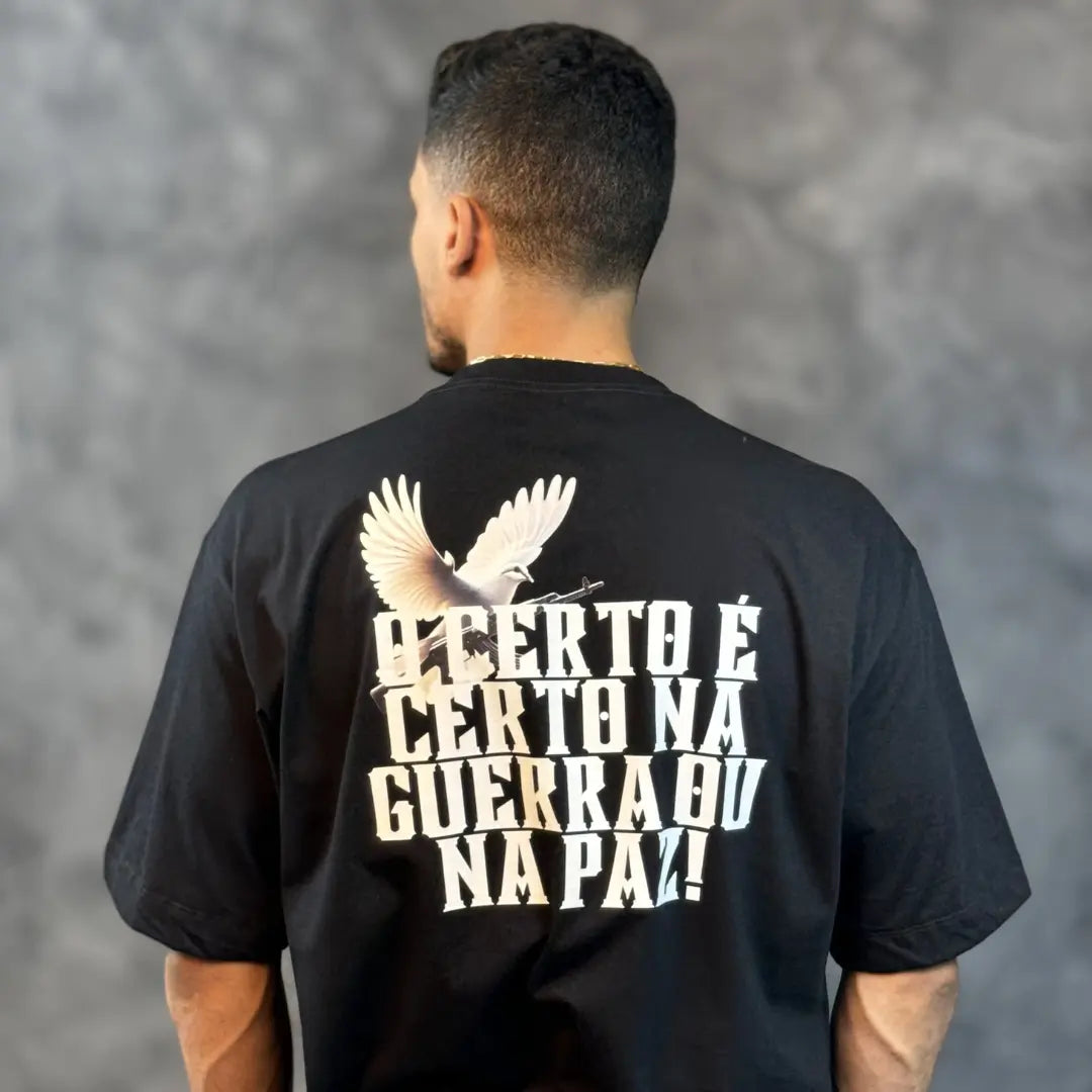 Camiseta Oversized Right for Right Preto