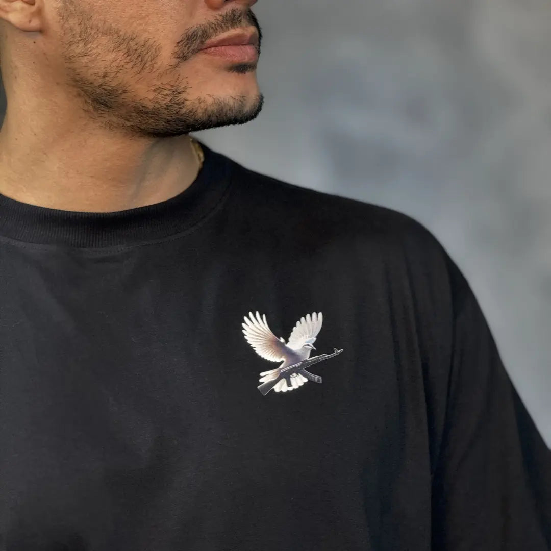 Camiseta Oversized Right for Right Preto