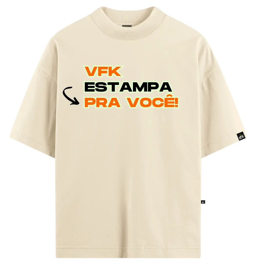 Camiseta Oversized Personalizada off White