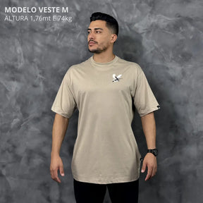 Camiseta Oversized Right for Right Bege REF. VFK117