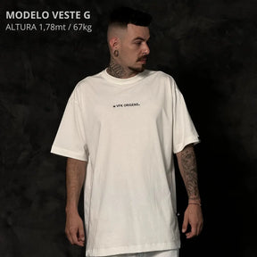 Camiseta Oversized Origins Royal Off-White REF. VFK145