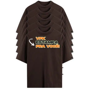 Kit Com 5 Camisetas Oversized Personalizadas