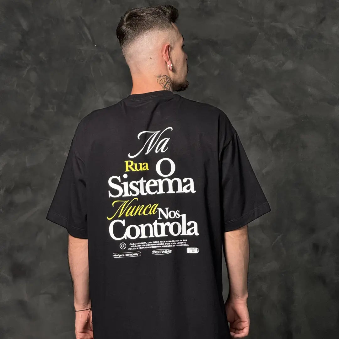 Camiseta Oversized No Rules Preto REF. VFK140