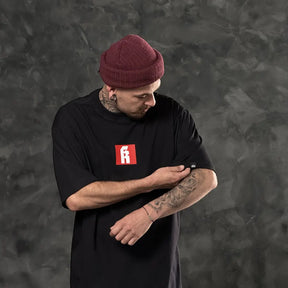 Camiseta Oversized Red Code Preto REF. VFK132