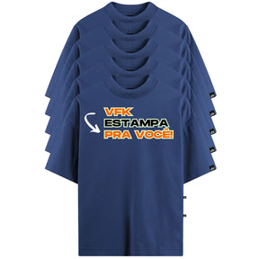 Kit Com 5 Camisetas Oversized Personalizadas