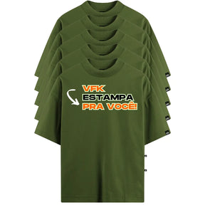 Kit Com 5 Camisetas Oversized Personalizadas