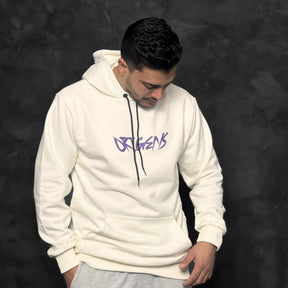 Moletom Confort Origens Canguru com Capuz Off White