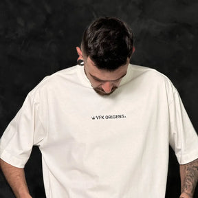 Camiseta Oversized Origins Royal Off-White REF. VFK145