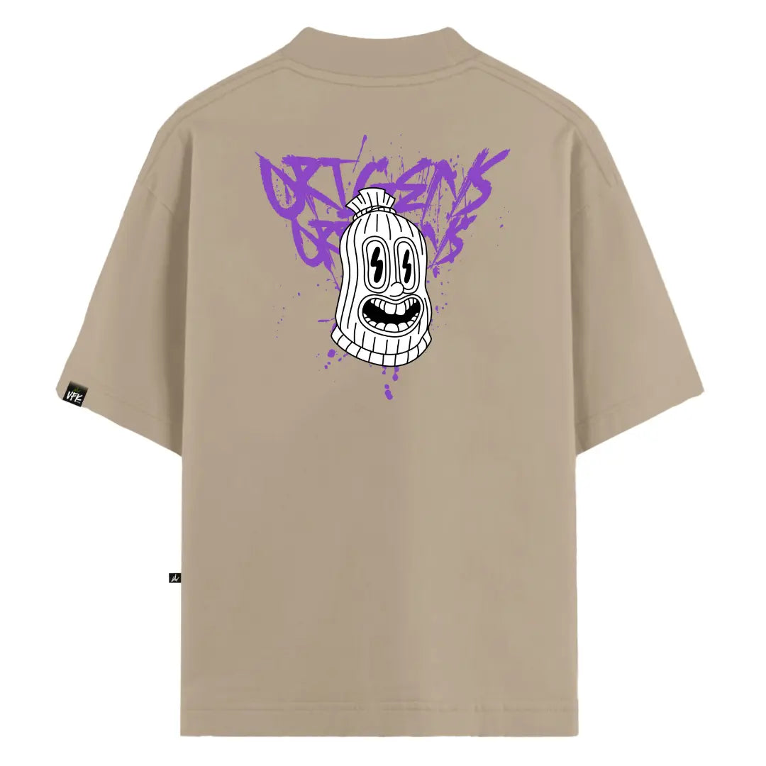 Camiseta Oversized Bege