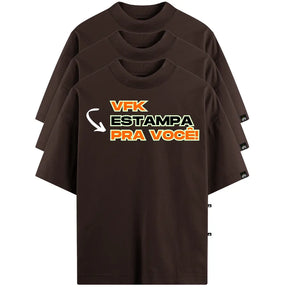 Kit Com 3 Camisetas Oversized Personalizadas