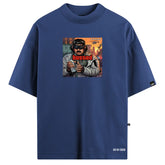 Camiseta Oversized Maduro Busted Azul