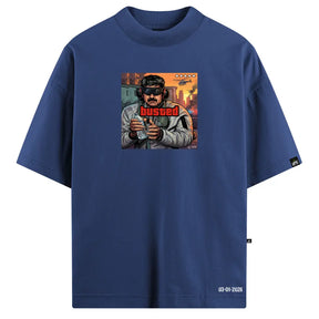 Camiseta Oversized Maduro Busted Azul