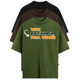 Kit Com 3 Camisetas Oversized Personalizadas