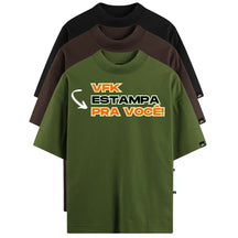 Kit Com 3 Camisetas Oversized Personalizadas