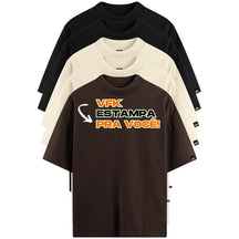 Kit Com 5 Camisetas Oversized Personalizadas