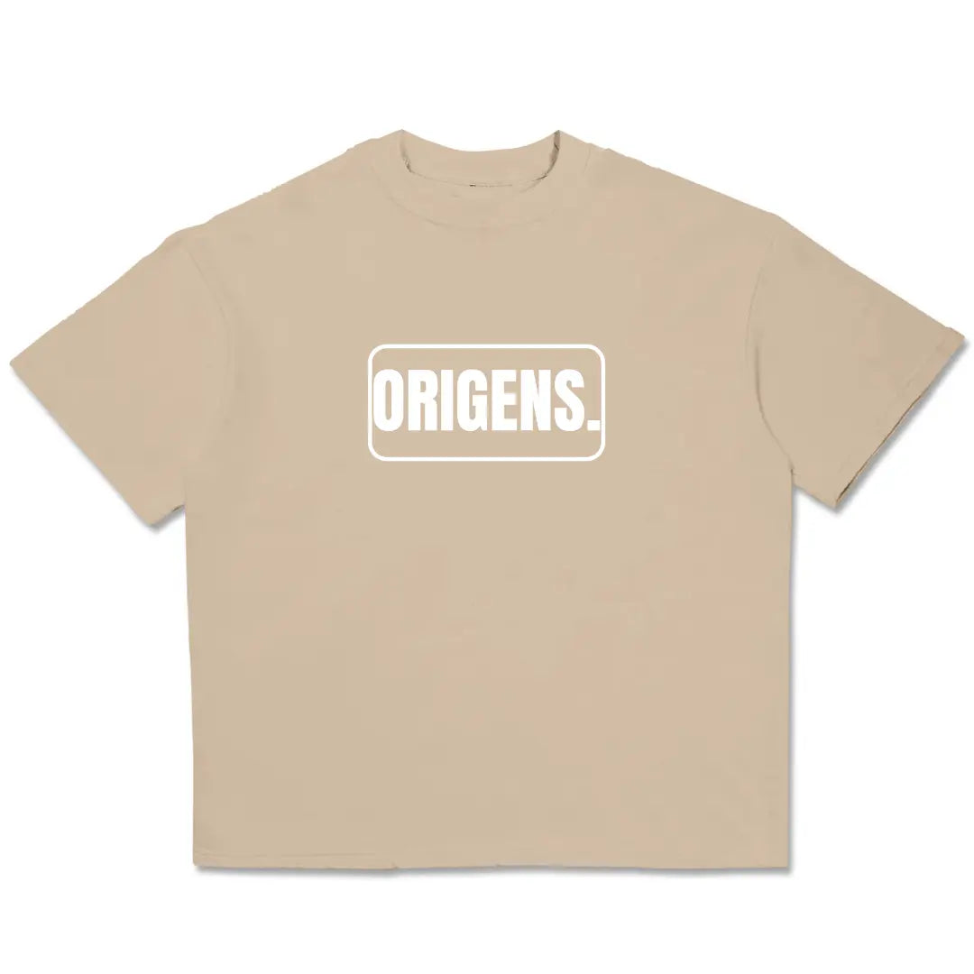 Camiseta Oversized Origens Bege REF. VFK122