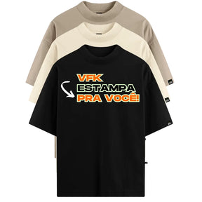 Kit Com 3 Camisetas Oversized Personalizadas