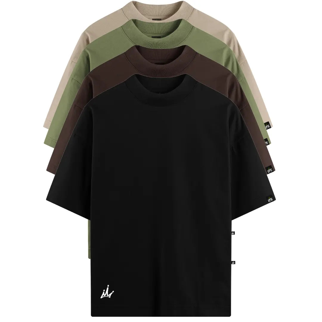Kit com 4 Camisetas Oversized VFK Origens